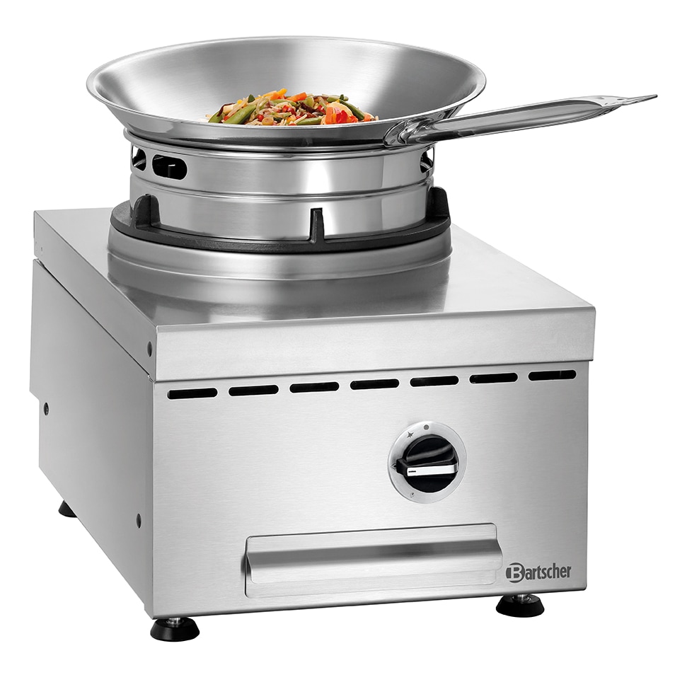 Wok à gaz de table 1 brûleur 11.5 kW | Bartscher - 1052303