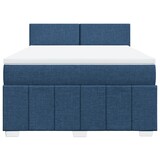 thumbnail of vidaXL Boxspringbett mit Matratze Blau 160x200 cm Stoff