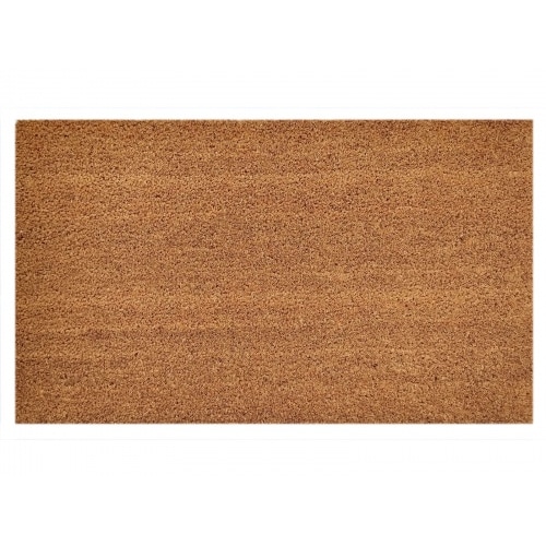 Türvorleger 100% Kokosmatte 60x40 - 100x80 cm rutschfest Fußabtreter Schmutzfangmatte natur Latex : 40 x 60 cm