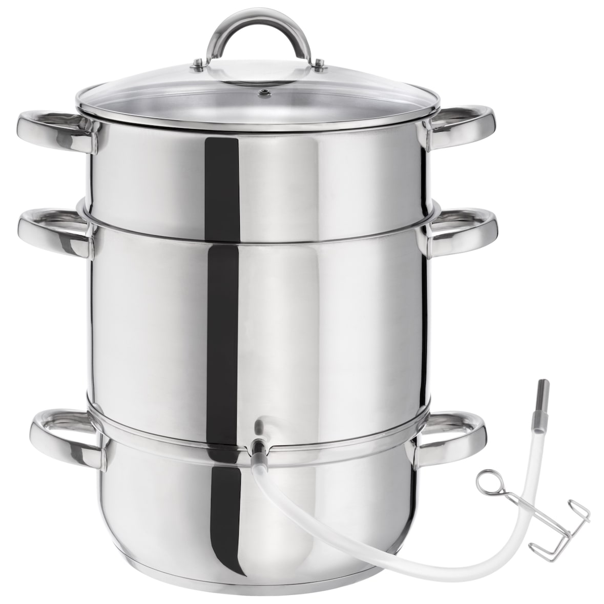 Dampfentsafter 15 Liter aus Edelstahl AISI 430 Ø 26cm