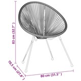 thumbnail of Helloshop26 - Juego de comedor de jardín exterior negro de 5 piezas 02_0013894
