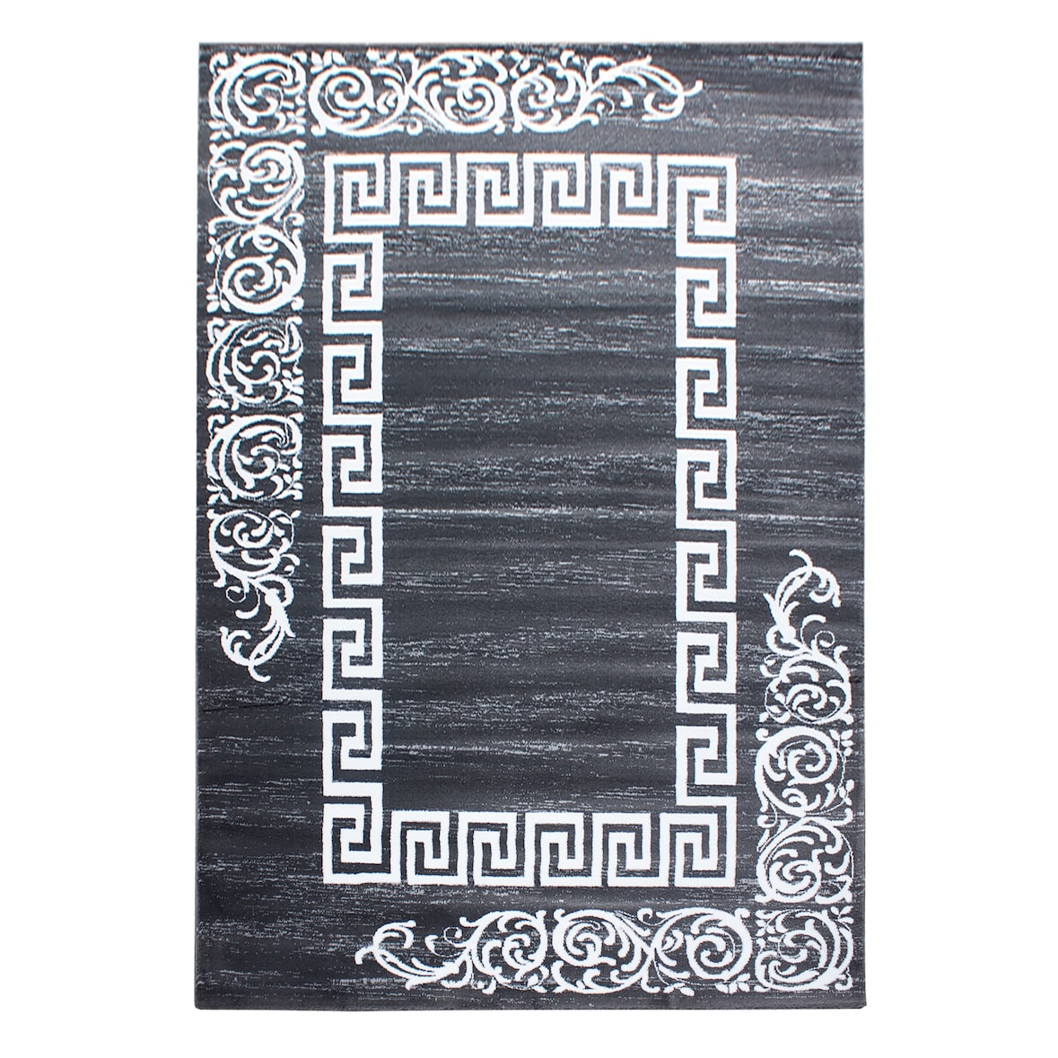 Teppich Waschbar Klassisch Modern Strapazierfähig Esszimmer Flur Grau 160x230 cm OEKO-TEX Fußbodenheizung geeignet – ASPEN von Kadima Design