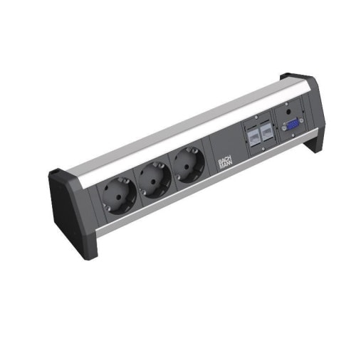 Bachmann DESK 1 3x Steckdose 2x CAT5e 1x VGA (339.1005)
