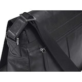 thumbnail of Greenburry Umhängetasche Leder schwarz 38x27cm Damen Herren Schultertasche Messengerbag Aktentasche