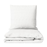 thumbnail of Musselin Bettwäsche 155x220 cm Baumwolle Weiss Einfarbig mit Knopfverschluss Modern Hochwertig