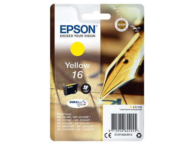 Tinten EPSON C13T16244012 EPSON WF2010 TINTE YEL ST