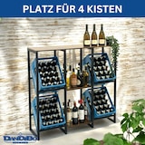 thumbnail of DanDiBo Getränkekistenregal 4 Kisten mit Ablage Holz Metall 96564 Getränkeregal Kistenregal Getränkekistenhalter