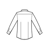 thumbnail of Isacco Camisa Dublino. Unisex. Vermiglio. Manga Larga-XS