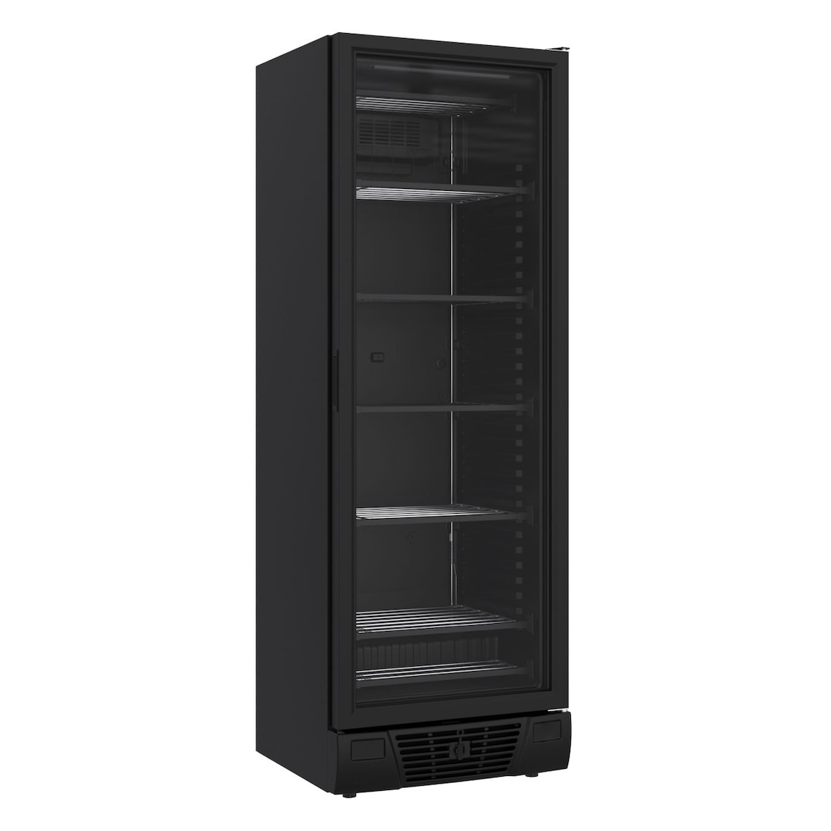 Combisteel Tiefkühlschrank Mit 1 Glastür Schwarz 382 Liter