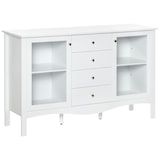 thumbnail of HOMCOM Aparador de Cocina 2 Puertas de Vidrio Estante Ajustable 4 Cajones