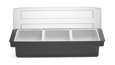 Caja de ingredientes Bar Up con 3 recipientes de plástico para alimentos o especias