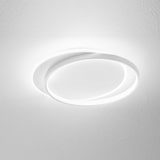 thumbnail of Christine P/S LED-Deckenleuchte, 65 W, 5368 lm, 3000 K, weißer, satinierter Aluminiumrahmen und Diffusor aus Opalmethacrylat – Gea Luce