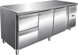 thumbnail of Gastro Edelstahl Kühltisch Kühltheke 2 Türen / 2 Schubladen 464 L -2/+8°C