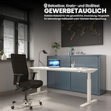 thumbnail of Bisley Tischplatte 160x60 cm in weiß, Schreibtischplatte aus Holz, Holzplatte, Spanplatte kratzfest beschichtet mit ABS-Kante für DIY Homeoffice