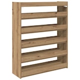 thumbnail of vidaXL Schoenenrek 80x25x100 cm bewerkt hout artisanaal eikenkleur
