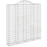 thumbnail of vidaXL Gabione mit Hochbogen 200x30x200/220 cm Verzinktes Eisen