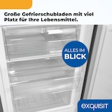 thumbnail of Exquisit Kühl-Gefrierkombination KGC5265-70-H-WS-010E inoxlook | Nutzinhalt: 268 L | Wasserspender | 4*-Gefrieren | Standgerät