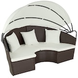 thumbnail of tectake divano prendisole in alluminio e rattan - marrone misto - 403424
