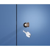 thumbnail of C+P Aufbewahrungsspind Classic PLUS, Füßen, 2 Abteile je 4 Fachböden, HxBxT 195x80x50cm, Zylinderschloss, Hellgrau/Anthrazit von PROREGAL