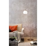 thumbnail of SalesFever Stehleuchte | 1-flammig | Gestell Metall | Lampenschirm Milchglas | B 28 x T 60 x H 153 cm | silber-weiß