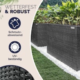 thumbnail of Deuba Poly Rattan Blumentopf Wasserabfluss Innentöpfe Schwarz