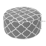 thumbnail of Pouf poggiapiedi gonfiabile interno esterno HWC-G31 spun poly 55x55x29cm foglie