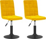thumbnail of vidaXL Esszimmerstühle 2 Stk. Drehbar Senfgelb Samt