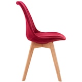 thumbnail of Set De 4 Sillas De Comedor Linares Rojo/Terciopelo