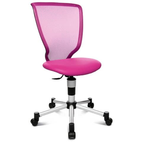 Drehstuhl Titan Junior silber/pink