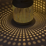 thumbnail of LED Solar Laterne Terassenleuchte Boho Bambus Optik Sensor H: 28cm
