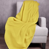 thumbnail of Benetton - Cobertor 140x190cm 200gsm 100% algodão amarelo