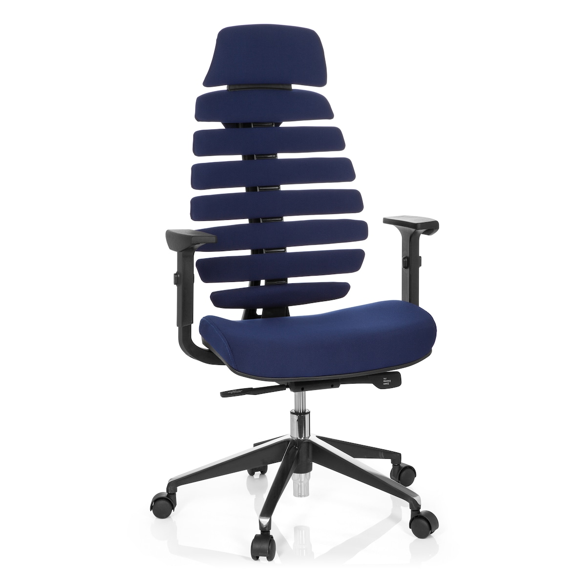 Silla de oficina / silla giratoria ERGO LINE II PRO tejido azul hjh OFFICE