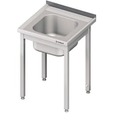 thumbnail of Spültisch ohne Grundboden, mit einem Becken, mit Aufkantung, verschweißt : 900x700x850 mm links