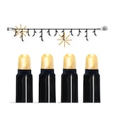 thumbnail of System24 LED Eisregen Vorhang mit Flackern 3x0,4m Icicle Lichterkette ohne Trafo