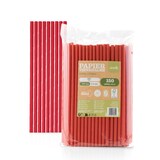 thumbnail of Trinkhalme in rot aus Papier,  Ø 8 mm / 23 cm, 3600 Stück verpackt im Folienbeutel - Mank