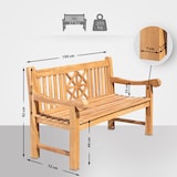 thumbnail of Teakbank Florida teak/150 cm