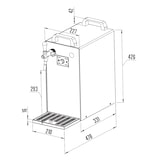 thumbnail of Zapfanlage, Bierzapfanlage K 40 Bierzapfanlage 1-leitig Bier Durchlaufkühler, Trockenkühler, 50 Liter/h, Green Line