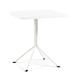 thumbnail of Table carrée 70x70 cm d’extérieur en polypropylène et acier galvanisé, pour jardin, bar, terrasse, hôtel, restaurant, résistante - Willy / Blanc