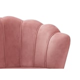 thumbnail of SalesFever schelp sofa | fluwelen stofhoes | goudkleurig metalen frame | B 136 x D 77 x H 78 cm | roze