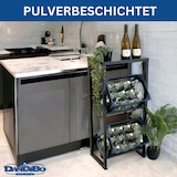 thumbnail of DanDiBo Getränkekistenregal 2 Kisten mit Ablage Schmal Metall Stehend 96541 Getränkekistenhalter 100 cm Getränkekistenständer Flaschenkistenregal