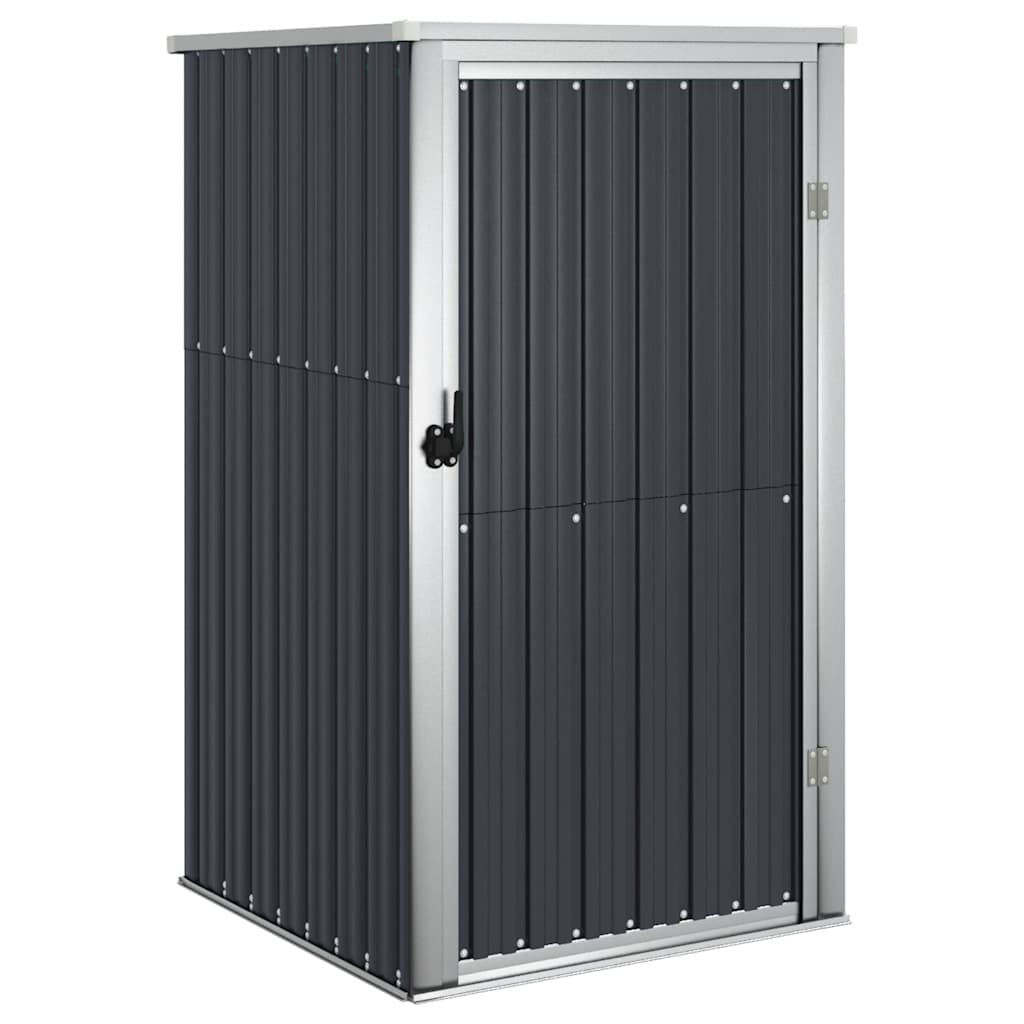 Abri à outils de jardin anthracite 88x89x161 cm acier galvanisé Modèle AbriNaturel 10