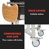 thumbnail of Queensize Kamado Grill Thermometer abnehmbare Seitenteile schwarz Schwarz