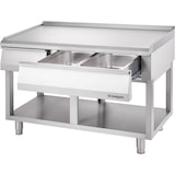 thumbnail of Stalgast Edelstahl Neutralelement mit 2 Schubladen und Arbeitsfläche aus der Serie 700 ND, Breite 1200 mm