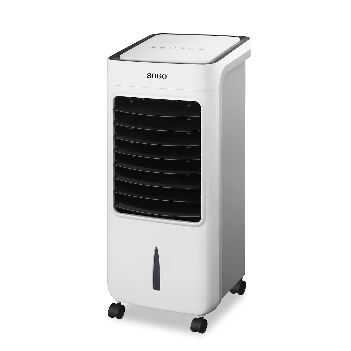 Climatizador SOGO AIR-SS-21075; Potência: 80W; Capacidade: 5L; Temporizador até 12 horas; Funcionamento silencioso; Inclui controlo remoto