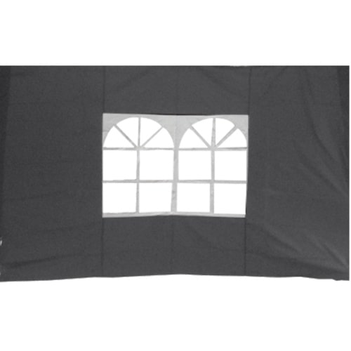 2er Set Seitenteile für Pavillon 3x3m Fenster  Seitenwand Faltpavillon Partyzelt Steingrau : Steingrau