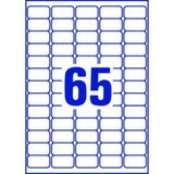 thumbnail of 6500 étiquettes recyclées Laser blanches, format 38,1 x 21,2 mm (100 feuilles A4 / cdt)