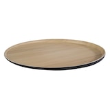 thumbnail of APS 84944  Plateau melamine Ø 31,5 cm noir intérieur aspect bois Frida Lock