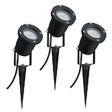 thumbnail of Paulmann Projecteur de jardin LED  IP65 rond 92mm 3000K 3x3,5W 3x230lm 230V  Noir Aluminium 98897