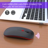 thumbnail of Souris Sans Fil Rechargeable 1600 DPI Lumières Colorées Design Élégant Noir YONIS