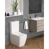 thumbnail of Pack Inodoro completo Cuadrado Fondo Reducido Rimless y Tapa con caída Amortiguada + Bidet a Suelo de Baño Moderno